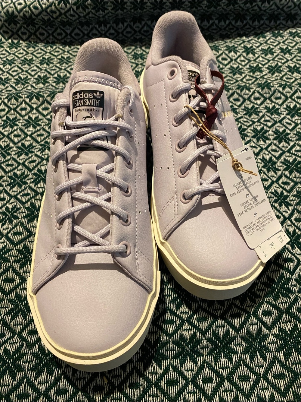 adidas Lavender Stan Smith-Inspired Women's Sneakers size 7